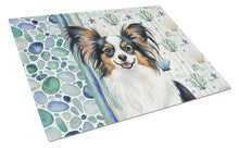 Load image into Gallery viewer, Tricolor Papillon Coastal Sea Glass Glass Cutting Board