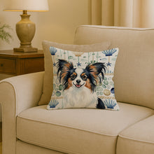 Load image into Gallery viewer, Tricolor Papillon Coastal Sea Glass Throw Pillow