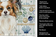 Load image into Gallery viewer, White with Sable Papillon Coastal Sea Glass Kitchen Towel