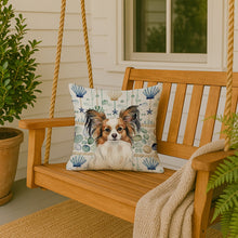 Load image into Gallery viewer, White with Sable Papillon Coastal Sea Glass Throw Pillow