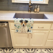 Load image into Gallery viewer, Parson Russell Terrier Coastal Sea Glass Kitchen Towel