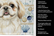 Load image into Gallery viewer, Cream Pekingese Coastal Sea Glass Kitchen Towel