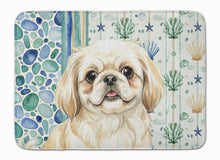 Load image into Gallery viewer, Cream Pekingese Coastal Sea Glass Memory Foam Kitchen Mat