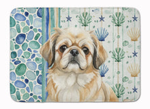 Load image into Gallery viewer, Fawn Pekingese Coastal Sea Glass Memory Foam Kitchen Mat