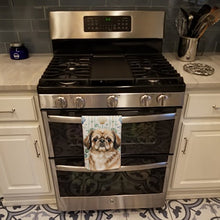 Load image into Gallery viewer, Sable Pekingese Coastal Sea Glass Kitchen Towel