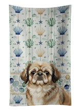 Load image into Gallery viewer, Sable Pekingese Coastal Sea Glass Kitchen Towel