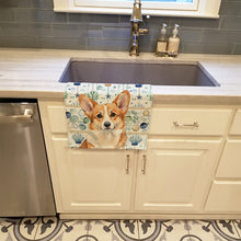 Load image into Gallery viewer, Corgi Coastal Sea Glass Kitchen Towel