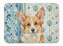 Load image into Gallery viewer, Corgi Coastal Sea Glass Memory Foam Kitchen Mat
