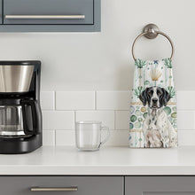 Load image into Gallery viewer, Black and White Pointer Coastal Sea Glass Kitchen Towel