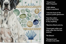 Load image into Gallery viewer, Black and White Pointer Coastal Sea Glass Kitchen Towel