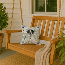 Load image into Gallery viewer, Black and White Pointer Coastal Sea Glass Throw Pillow