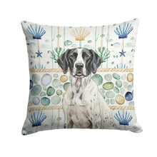 Load image into Gallery viewer, Black and White Pointer Coastal Sea Glass Throw Pillow