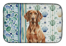 Load image into Gallery viewer, Liver Pointer Coastal Sea Glass Dish Drying Mat