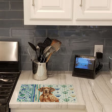 Load image into Gallery viewer, Liver Pointer Coastal Sea Glass Glass Cutting Board