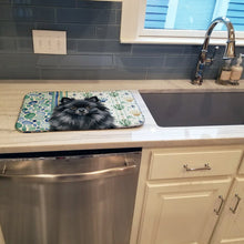 Load image into Gallery viewer, Black Pomeranian Coastal Sea Glass Dish Drying Mat