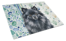 Load image into Gallery viewer, Black Pomeranian Coastal Sea Glass Glass Cutting Board