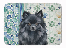 Load image into Gallery viewer, Black Pomeranian Coastal Sea Glass Memory Foam Kitchen Mat
