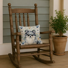 Load image into Gallery viewer, Blue Merle Pomeranian Coastal Sea Glass Throw Pillow