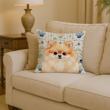 Load image into Gallery viewer, Pomeranian Coastal Sea Glass Throw Pillow