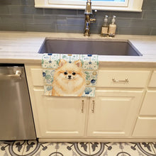 Load image into Gallery viewer, Cream Pomeranian Coastal Sea Glass Kitchen Towel