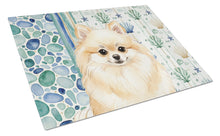 Load image into Gallery viewer, Cream Pomeranian Coastal Sea Glass Glass Cutting Board