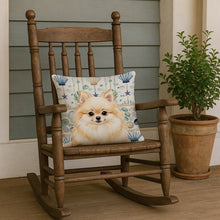 Load image into Gallery viewer, Cream Pomeranian Coastal Sea Glass Throw Pillow
