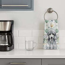 Load image into Gallery viewer, Standard Silver Poodle Coastal Sea Glass Kitchen Towel