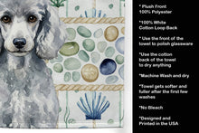 Load image into Gallery viewer, Standard Silver Poodle Coastal Sea Glass Kitchen Towel