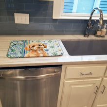 Load image into Gallery viewer, Toy Apricot Poodle Coastal Sea Glass Dish Drying Mat