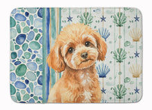 Load image into Gallery viewer, Toy Apricot Poodle Coastal Sea Glass Memory Foam Kitchen Mat