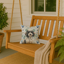 Load image into Gallery viewer, Toy Parti Poodle Coastal Sea Glass Throw Pillow