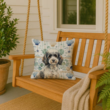 Load image into Gallery viewer, Toy Parti Poodle Coastal Sea Glass Throw Pillow