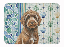 Load image into Gallery viewer, Brown Portuguese Water Dog Coastal Sea Glass Memory Foam Kitchen Mat