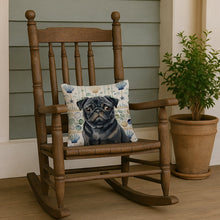Load image into Gallery viewer, Black Pug Coastal Sea Glass Throw Pillow