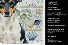 Load image into Gallery viewer, Tricolor Rat Terrier Coastal Sea Glass Kitchen Towel