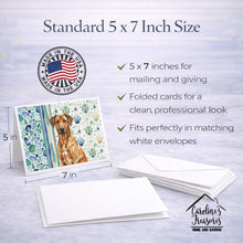 Load image into Gallery viewer, Rhodesian Ridgeback Coastal Sea Glass Greeting Cards Pack of 8