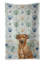 Load image into Gallery viewer, Rhodesian Ridgeback Coastal Sea Glass Kitchen Towel