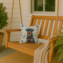 Load image into Gallery viewer, Rottweiler Coastal Sea Glass Throw Pillow