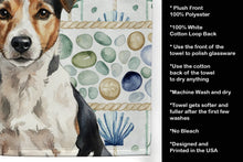 Load image into Gallery viewer, Tricolor Russell Terrier Coastal Sea Glass Kitchen Towel