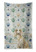 Load image into Gallery viewer, Cream Saluki Coastal Sea Glass Kitchen Towel