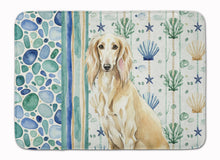 Load image into Gallery viewer, Cream Saluki Coastal Sea Glass Memory Foam Kitchen Mat