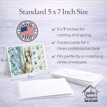 Load image into Gallery viewer, Grizzle Saluki Coastal Sea Glass Greeting Cards Pack of 8