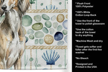 Load image into Gallery viewer, Grizzle Saluki Coastal Sea Glass Kitchen Towel