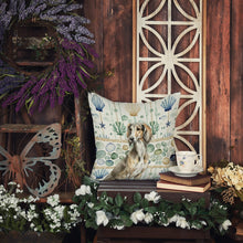 Load image into Gallery viewer, Grizzle Saluki Coastal Sea Glass Throw Pillow