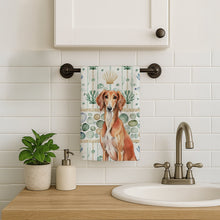 Load image into Gallery viewer, Red Saluki Coastal Sea Glass Kitchen Towel