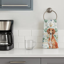 Load image into Gallery viewer, Red Saluki Coastal Sea Glass Kitchen Towel