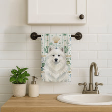 Load image into Gallery viewer, White Samoyed Coastal Sea Glass Kitchen Towel