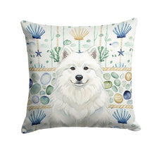 Load image into Gallery viewer, White Samoyed Coastal Sea Glass Throw Pillow
