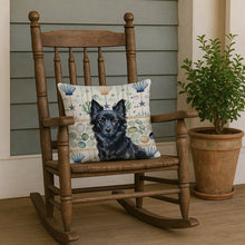 Load image into Gallery viewer, Schipperke Coastal Sea Glass Throw Pillow