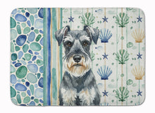 Load image into Gallery viewer, Schnauzer Coastal Sea Glass Memory Foam Kitchen Mat